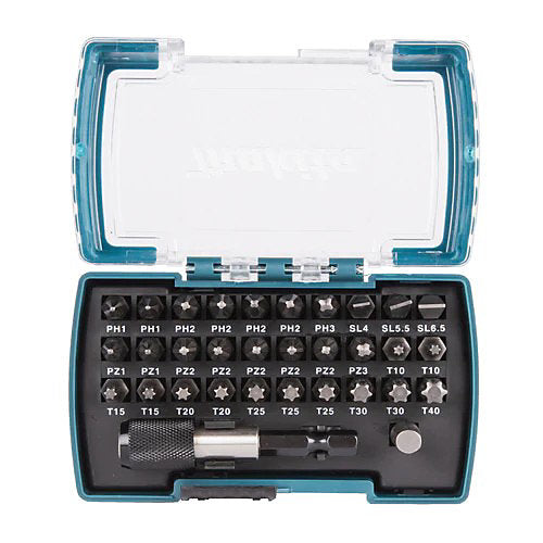 Makita 32-Piece Screwdriver Drill Bit Set with Quick-Release Magnetic Holder