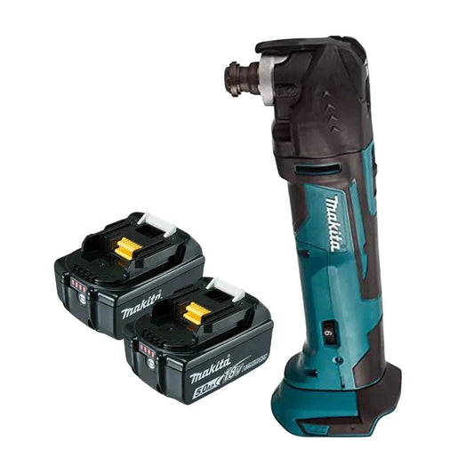 Makita DTM51Z 18V LXT Oscillating Multi-Tool Bundle with 2× 5.0Ah Batteries
